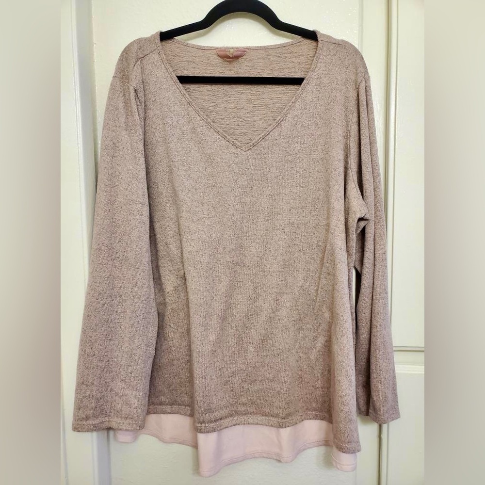 SJS Pink Long sleeve, Swoop Neck, Warm and Soft Material